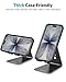 OMOTON Adjustable Cell Phone Stand, C2 Aluminum Desktop Phone Holder Dock Compatible with iPhone 15 14 13 Xs XR 8 Plus 7 6, Samsung Galaxy, Google Pixel, Android Phones, Black