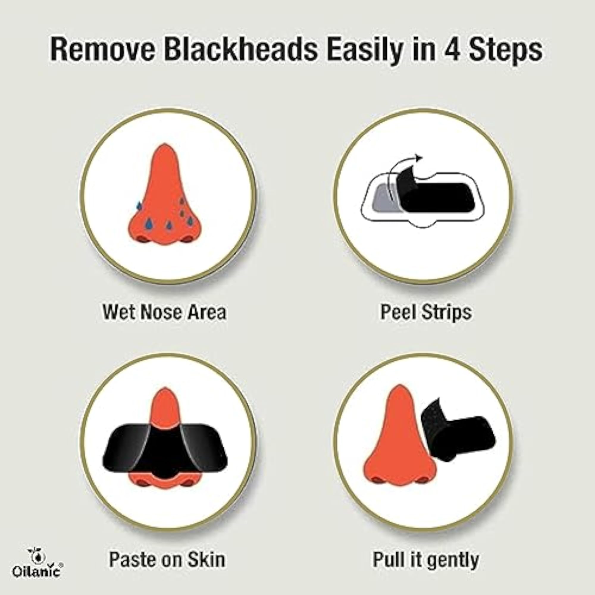 Charcoal Nose Strip for Blackhead Removal, Pack of 1