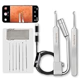 Luma 1 Visual Blackhead Remover Tweezers with Camera - Pimple Popper Tool with Camera 20x Magnification, 1080P, 8 LED Lights, with 2* Alloy Steel Tweezers and Blackhead & Pimple Popper Tool Kit (6ps)