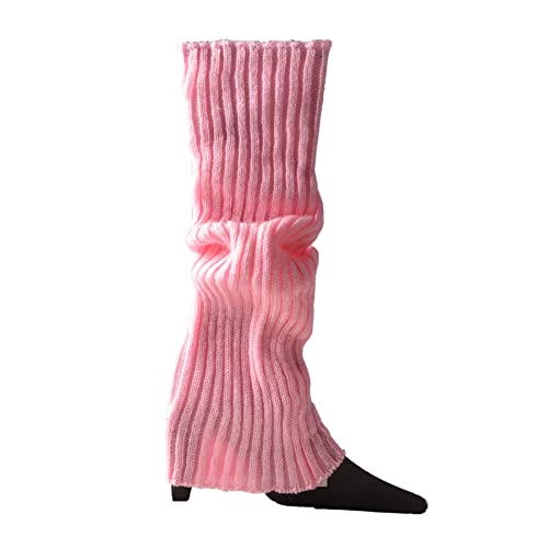 Accogliente Scaldamuscoli da Donna Multicolore Lana Lavorata a Maglia Copertura Scaldapiedi Accessori per Feste di Halloween Lady Elegante Elastico per Donne Ragazze (Color : Multicolor, Size : One