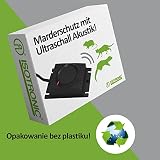 ISOTRONIC Ultradźwiękowy odstraszacz kun do samochodu 12V – Zgodny z CAN-BUS – Podłączenie do akumulatora – Skuteczna ochrona przed gryzoniami – Zasięg 40 m² (1 sztuka)