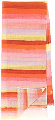 Paul Smith PS WOMEN SCARF HAND PNT STRP, Red, One Size image 5