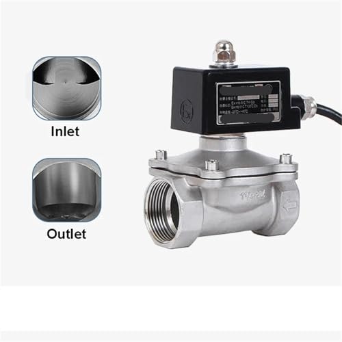 Électrovanne 1 pouce 220V CA en inox 304 normalement fermée pour gaz - 4