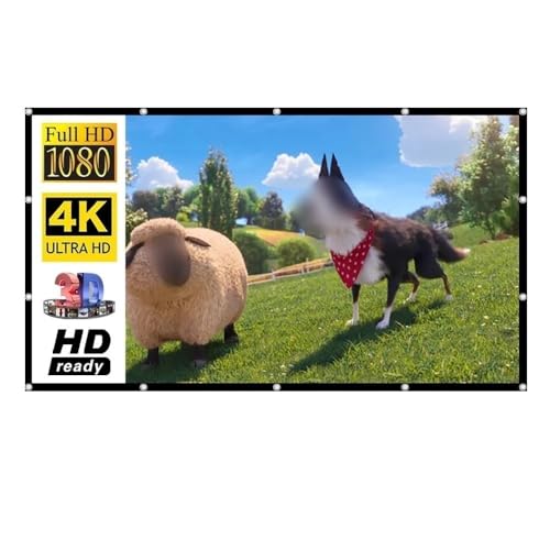 Pantalla portátil plegable de proyector 4K HD 150 pulgadas