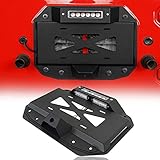 u-Box JL Wrangler Spare Tire Delete License Plate Relocation Kit w/Hole for Factory Back-up Camera &...