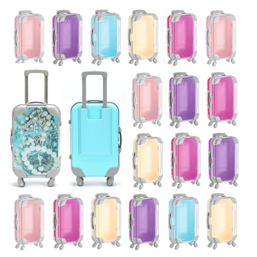 Boîte en plastique mini valise Kuabiz pour bonbons de baptême et fête prénuptiale