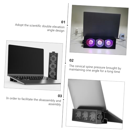 DOITOOL Base Elevadora RGB para Notebook con Ventilador miniatura 3