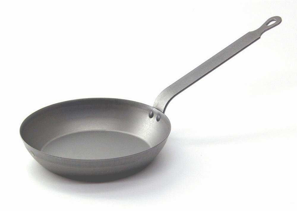 Riess Iron Pan Round Iron Pan, Diameter-20 Cm Black