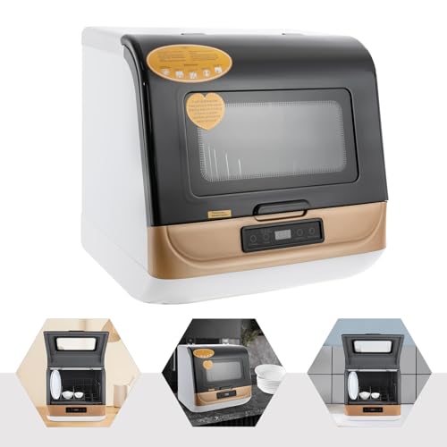 Mini Geschirrspüler Tragbarer Tischgeschirrspüler Spülmaschine für 4-6 Set Geschirr und Touchsteuerung für Kleine Küchen 4 Mini Geschirrspüler Tragbarer Tischgeschirrspüler Spülmaschine für 4-6 Set Geschirr und Touchsteuerung für Kleine Küchen