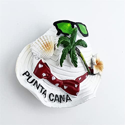 Imán Decorativo Punta Cana República Dominicana 3D 8.1x6.7 cm miniatura 2