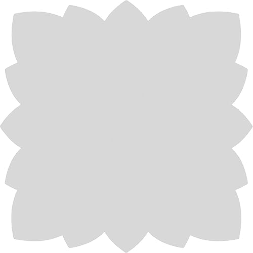 Miniatura 4 de Ekena Millwork ROSC075X075HLBUF Roseta de flores extra Jumbo Hillsboro, blanco