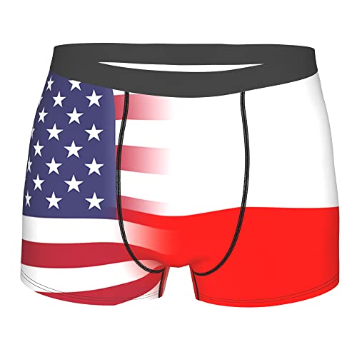 Flag of Liberia Mens Boxer Briefs Underwear Breathable Stretch Boxer Trunk with Pouch for Men, Youth