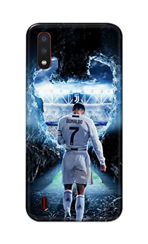 Image of Printed Hard Back Cover Case for Samsung Galaxy M01 Back Cover (Footbal Legend) -1302