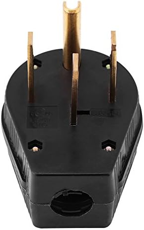 NEMA 14-50P 50A 125/250V Industrial Plug 4-Prong Generator RV Power Connector Heavy Duty Grounding Male Plug Replacement