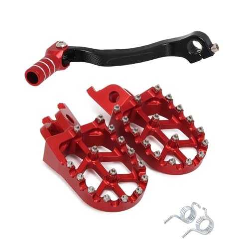 Repose-pieds antidérapants moto CRF 450R et levier changement vitesse 2007-2016 - 2