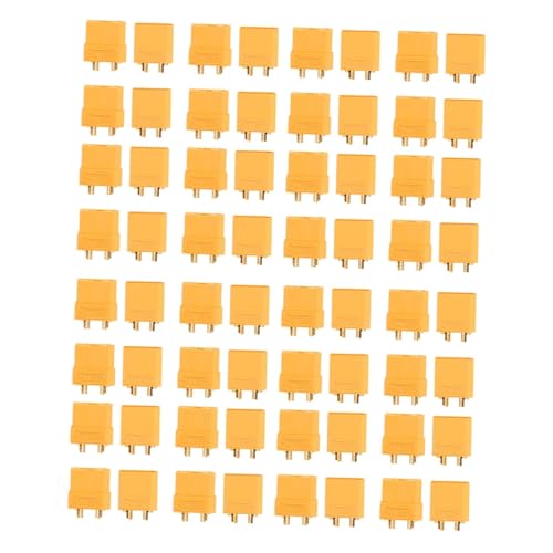 Connecteurs de batterie male femelle Healeved 16 paires jaunes pour modeles RC