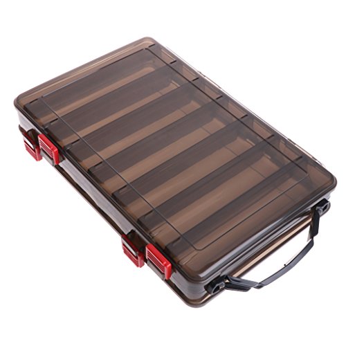 MOMU Fishing Box Bait Lure Hook Storage Double Side V Shaped Tackle 14 Compartments