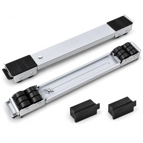 Image of Extendable Roller Base Appliance Washing Machine Dolly Floor Protector