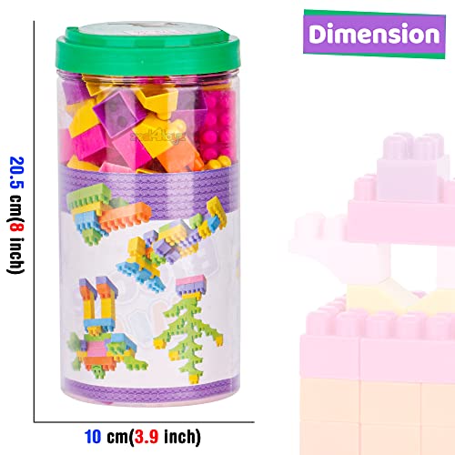Image of Zest 4 Toyz Building Blocks for Kids 72 Pcs Pieces Construction Toy Puzzle Game Creative Building Set Educational Learning Activity Blocks Brain Development Toy for Boys Girls 3+ Years