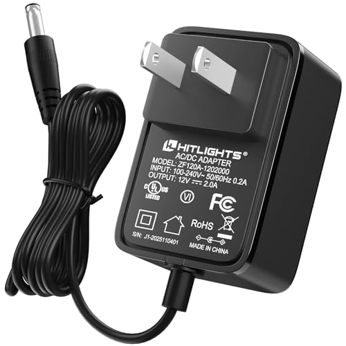 Image of HitLights 12V 2A 24W Power Supply, AC /DC LED Adapter, Class 2, UL, 1 Pack