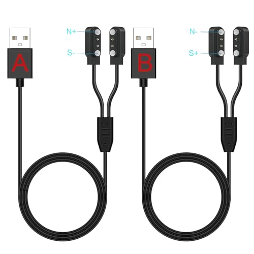 Xininyia Smart Glasses Charger,2-Pack [Model A+Model B,Only One Fit] Magnetic Charging Cable...