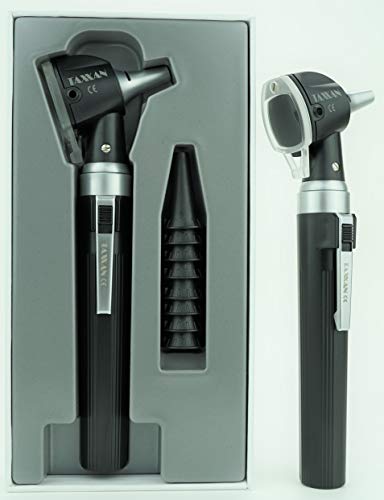 TAXXAN LED Fiber Optic Otoscope Set ENT Diagnostic Set with Adult, Child, Infant Specula Tips