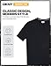 DKNY Soft Cotton T-Shirt for Men - Plain Casual & Dress Crew Neck Tee, Comfortable Premium Classic Fit Mens Tshirt Black