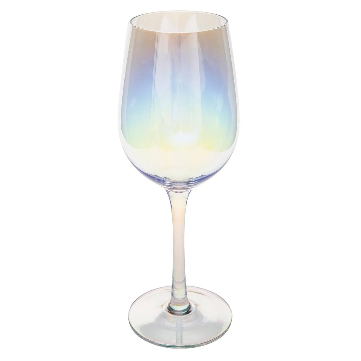 Secret de Gourmet - Lot de 6 Verres à vin irisé 38 cl collection Fantasy