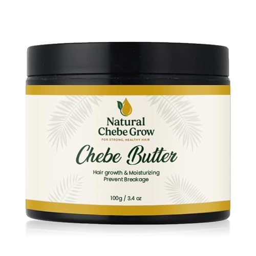 Natural Chebe Grow Chebe Butter for Strong Healthy Hair, Hair Growth & Moisturizing Treatment, Prevents Breakage, 100g-3.4 oz