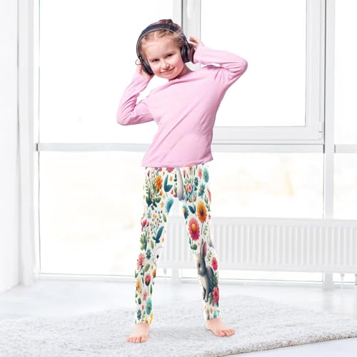 Toddler Girls Leggings Printed Yoga Pants Leggings Daisy Cute Rabbit for Kids4