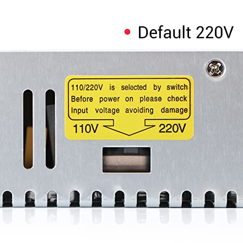 Image of DROK 12V Power Supply, AC 110V 220V to DC 0-12V 0-40A 480W Buck Converter, Volt Amp Adjustable Adapter Regulated 5V 9V 12Volt Switching Voltage LED Transformer Charger for Computer CCTV Lab