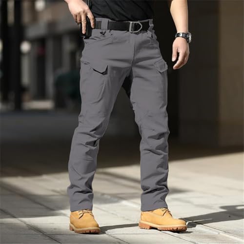 Image of Shasmi Black Mens Durable Comfy, Solid Color, Drawstring Waist, Casual Style, Breathable Fabric, Outdoor, Utility Multi-Pocket Design Cargo Trousers Pants for Men (MCargo 152)