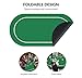 nuveti Poker Mat - 55 x 28inch Non-Slip Poker Table Game Mat - Portable Rubber Waterproof Poker mat for Table 6-8 Player Card Game Anti-Slip Rubber Poker Table Top Layout