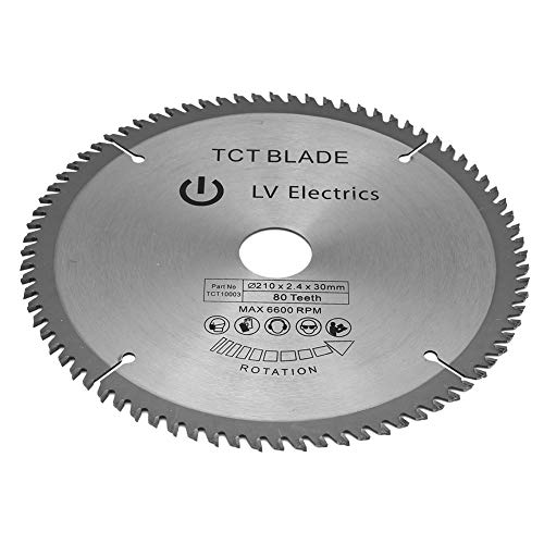 VOBOR Circular Saw Blade 210mm x 30mm for Metal Wood Stone Glass Plastic Cordless Cutting Saw Disc