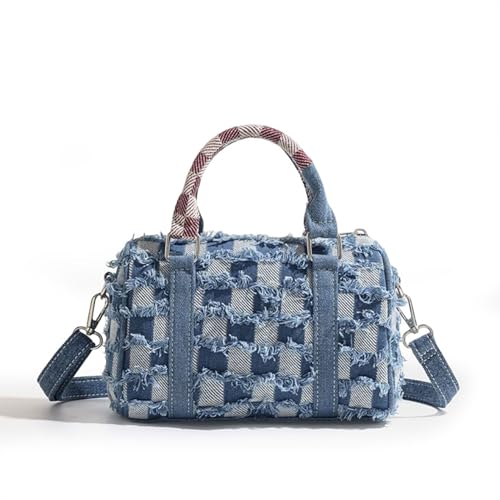 Cute Womens Purses and Handbags, Blue Denim Shoulder Bag Cartoon Crossbody Bags With Detachable Strap4