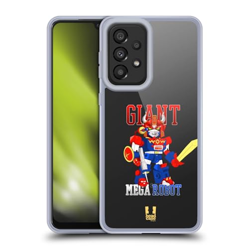 Head Case Designs Mega Robot Cute Giant Robots Gel Case [Military Grade Protection] Compatible with Galaxy A33 5G (2022)