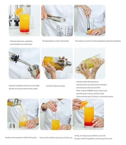 Set de Coctelera Bartender 13 Piezas con Soporte miniatura 7