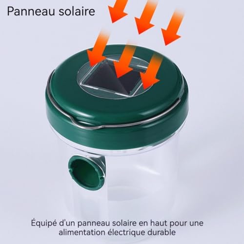 Attrape-guêpes réutilisable double canal lavable pour l'extérieur
