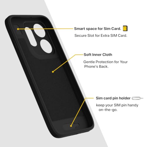 Image of Pikkme Back Cover for Oppo Reno 16 5G Soft Matte Silicone Mag-Safe Design (Mag-Safe Not Support) Camera Protection | Slim Fit Bumper Cover (Black)