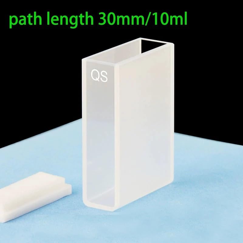 1 cubeta de cuarzo de 30 mm con tapa y luz bidireccional JGS1, adecuada for espectrofotómetros de laboratorio. Adecuada for UV visible.(Standard)