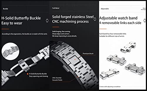 Bracelet montre GA2100 acier inoxydable kit modification GA-2110 - 4