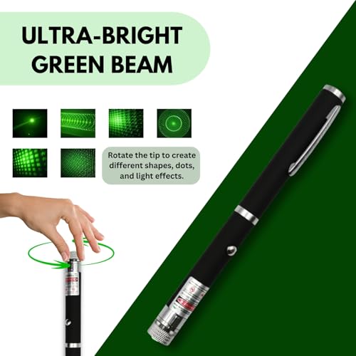 Image of SBT Optical Physics Experiment Kit | Acrylic Optic Lens Set | Physics Optics Experiment Kit | Light Reflection & Refraction Science Activity Set | Green & Red Laser Pointer Set of 10 Items