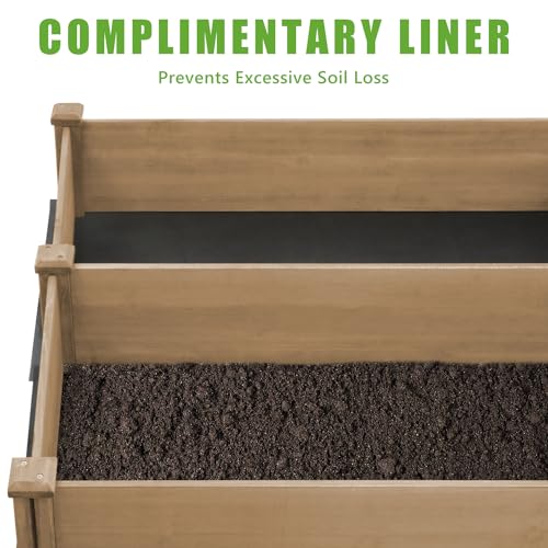 8x4Ft-Raised-Garden-Bed–Planter-Box-for-Outdoor-Plants-Fir-Wood-Garden-Beds-for-Vegetable-Herb-and-Flower-Cultivation–Easy-Assemble 8x4Ft Raised Garden Bed–Planter Box for Outdoor Plants Fir Wood Garden Beds for Vegetable Herb and Flower Cultivation–Easy Assemble
