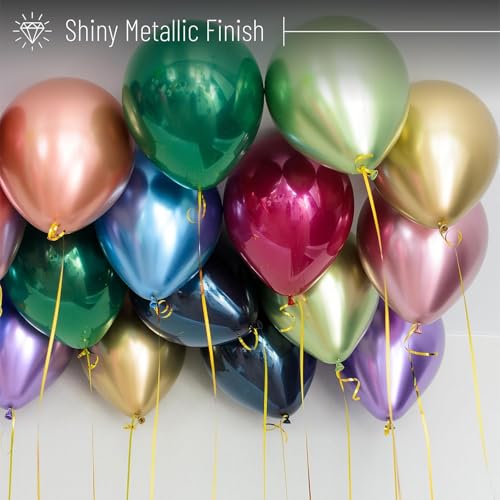Image of Rozi Decoration Balloons Multicolor for Birthday Anniversary Baby Shower Pack of 10 Piece