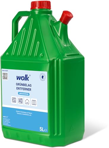 Produktfoto von Algen & Grünbelag Entferner - 5 Liter gebrauchsfertig - Für die Effiziente Entfernung von Algen und Grünbelag - wolk