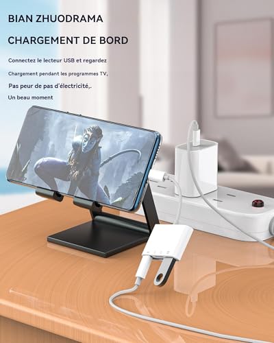 Câble USB-C chargeur et lecteur de carte SD OTG pour iPhone 15 Max - 5