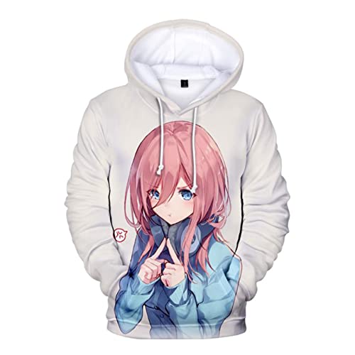 Corsehild Sweatshirts The Quintessential Quintuplets Sweats À Capuche avec Poches Impression 3D Sweat-Shirts Unisexes Mode Casual Tops Tissus en Polyester Respirant XS-6Xl Cover