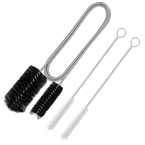 Arvoni 3 Piezas Desatascador Tuberias Profesional, Desatascador de Tuberías Largo 155cm, Desatascador Fregadero Cepillo de Limpieza para Desagüe, para Lavabo Limpieza de Cocina y Baño