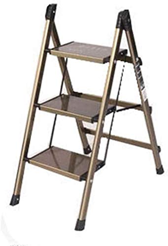 JJDSN Tritthocker Leiter Zweistufige Dreistufige Leiter Garderobenleiter...