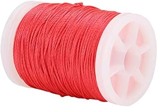 Dilwe Bow String Serving Thread, Nylon Fiber Spool Bow String Protective for Various Bows(Red)